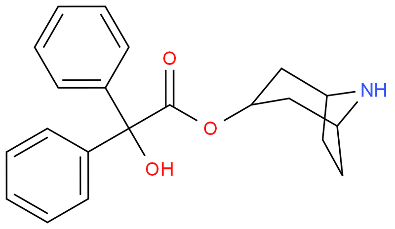 N-去甲托品醇-3a-基 (2-羟基-2,2-二苯基)乙酸,Benzeneacetic acid, a-hydroxy-a-phenyl-,(3-endo)-8-azabicyclo[3.2.1]oct-3-yl ester