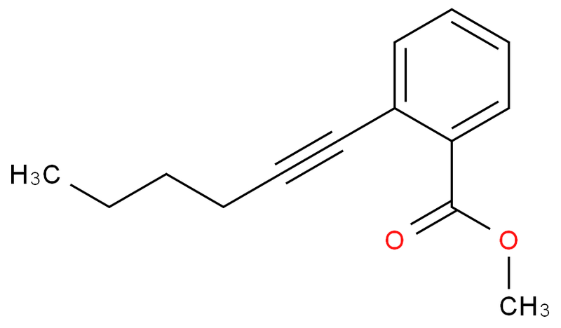 2-(1-已炔)苯甲酸甲酯,methyl 2-hex-1-yn-1-ylbenzoate