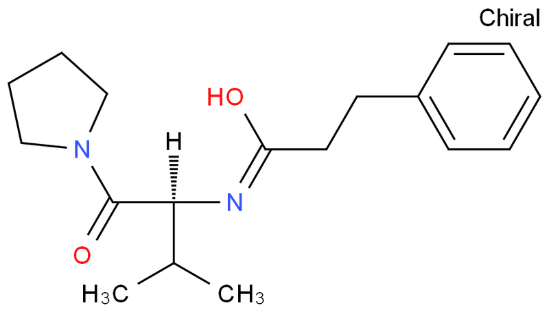 Benzenepropanamide, N-[(1S)-2-methyl-1-(1-pyrrolidinylcarbonyl)propyl]-；AS-1,Benzenepropanamide, N-[(1S)-2-methyl-1-(1-pyrrolidinylcarbonyl)propyl]-；AS-1