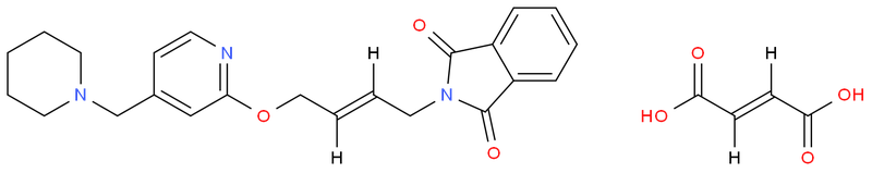 N-[顺-4-[4-(N-哌啶甲基)吡啶-2-氧]-2-丁烯-1-基]邻苯二甲酰亚胺顺丁烯二酸盐,N-{4-[4-(piperidinomethyl)pyridyl-2-oxy]-cis-2-butene}phthalimideMaleate