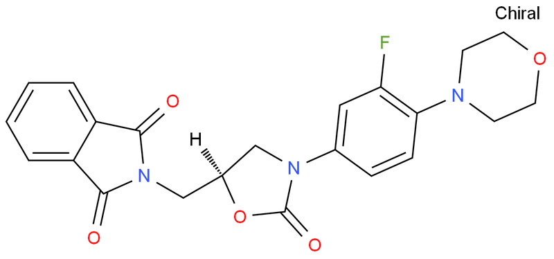 (S)-N-[[3-[3-Fluoro-4-[4-morpholinyl]phenyl]-2-oxo-5-oxazolidinyl]methyl]pthalamide,(S)-N-[[3-[3-Fluoro-4-[4-morpholinyl]phenyl]-2-oxo-5-oxazolidinyl]methyl]pthalamide