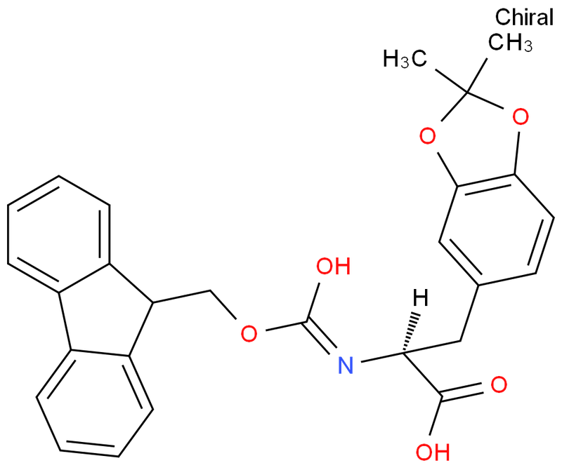 (2S)-2-[[(9H-芴-9-基甲氧基)羰基]氨基]-3-(2,2-二甲基-1,3-苯并二恶茂-5-基)丙,Fmoc-DOPA(Acetonide)-OH