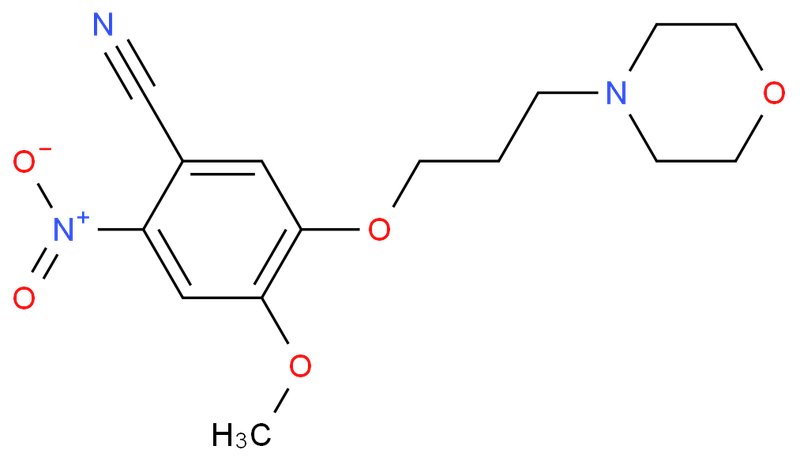 2-氨基-4-甲氧基-5-(3-吗啉丙氧基)苯甲腈,4-methoxy-5-(3-morpholinopropoxy)-2-nitrobenzonitrile