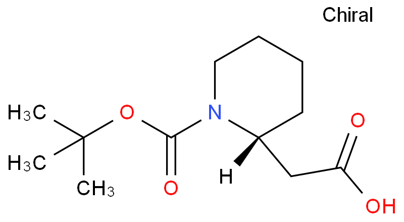 (R)-1-BOC-2-哌啶乙酸,2-((R)-1-(tert-butoxycarbonyl)piperidin-2-yl)acetic aci