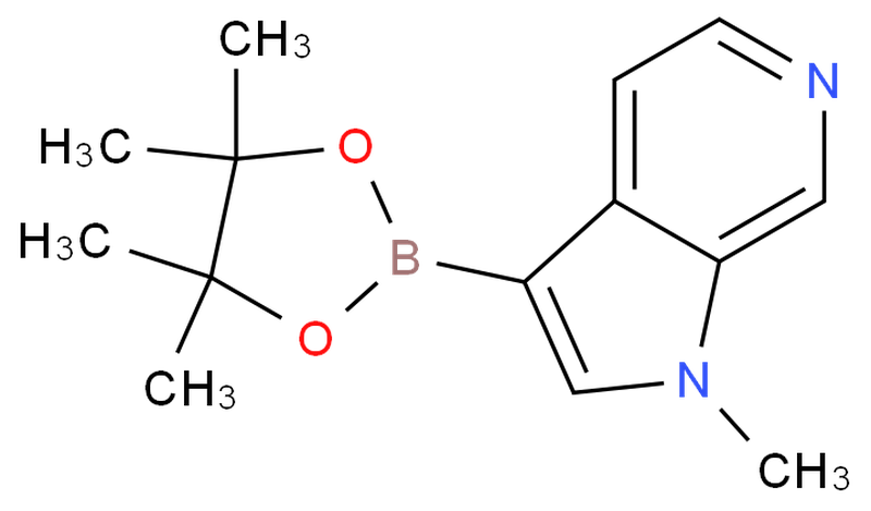 ine1-methyl-3-(tetramethyl-1,3,2-dioxaborolan-2-yl)-1H-pyrrolo[2,3-c]pyrid,ine1-methyl-3-(tetramethyl-1,3,2-dioxaborolan-2-yl)-1H-pyrrolo[2,3-c]pyrid
