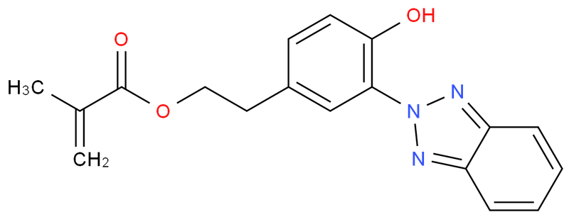 2-(2′-羟基-5′-甲基丙烯氧乙基苯基)-2H-苯并三唑,2-(2'-Hydroxy-5'-methacryloxyet hylphenyl)-2H-benzotriazole