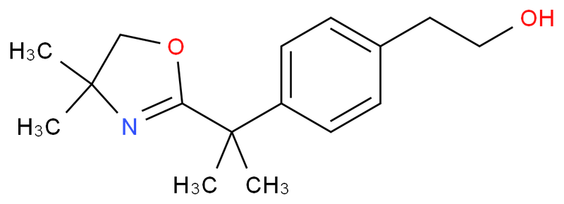 比拉斯汀中间体，4-[1-(4,5-二氢-4,4-二甲基-2-恶唑基)-1-甲基乙基]苯乙醇,2-(4-(2-(4,4-dimethyl-4,5-dihydrooxazol-2-yl)propan-2-yl)phenyl)ethanol