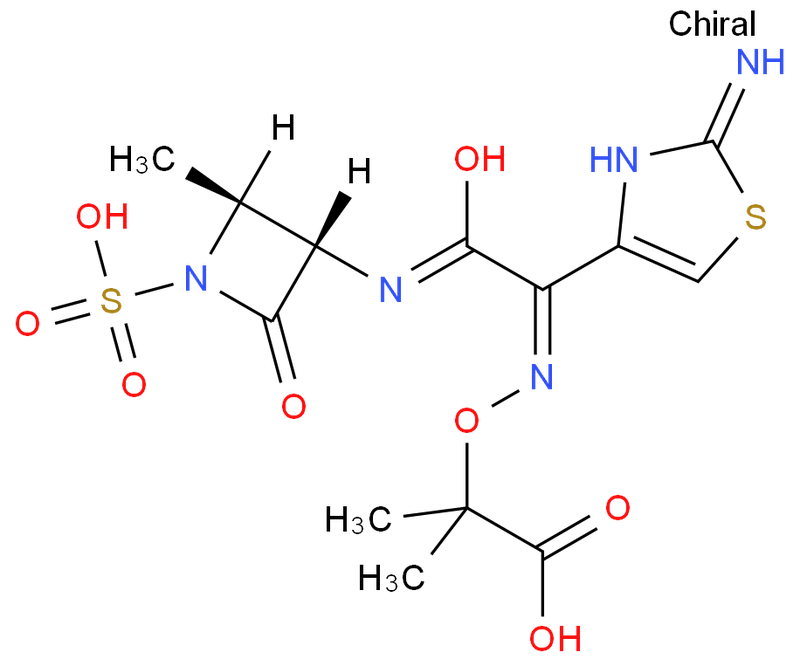 氨曲南;菌克单;噻肟单酰胺菌素;氨噻羧单胺菌素;Aztreonam,Aztreonam