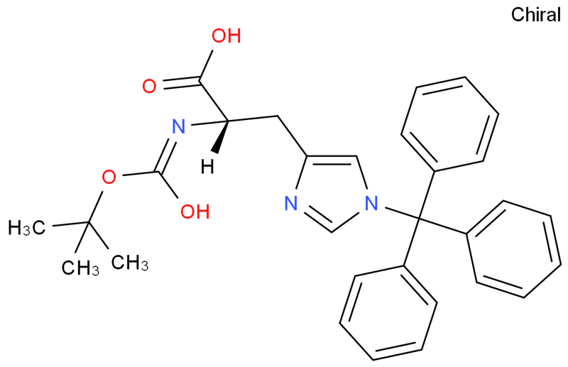 N-boc-N'-三苯甲基-L-組氨酸,Boc-His(trt)-OH