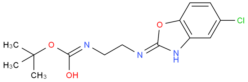 N-[2-[(5-氯-2-苯并恶唑基)氨基]乙基]氨基甲酸叔丁酯,N - [2 - [(5 - chloro - 2 - benzo pbo) amino] ethyl] amino acid tert-butyl ester