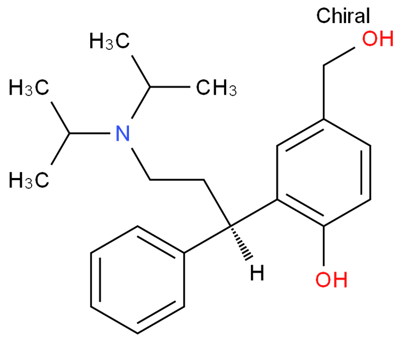 R-5-羟甲基托特罗定,3-[(1R)-3-[Bis(1-methylethyl)amino]-1-phenylpropyl]-4-hydroxybenzenemethanol