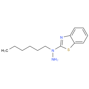 2-(1-Hexylhydrazinyl)benzothiazol