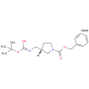 (S)-N-CBZ-3-N-BOC-氨甲基吡咯烷