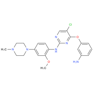 4-(3-氨基苯氧基）-5-氯-N-（2-甲氧基-4-（4-甲基哌嗪-1-基）苯基）嘧啶-2-胺