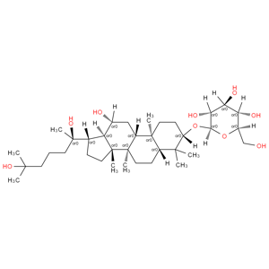 3-O-β-D-吡喃葡萄糖基-3β,12β,20(R),25-四羟基达玛烷