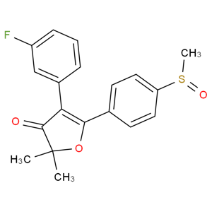 4-(3-氟苯基)-2,2-二甲基-5-(4-(甲基亚硫酰基)苯基) -3(2H)-呋喃酮