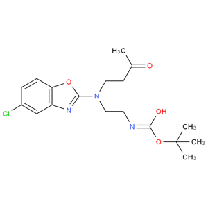 [2-[(5-氯-苯并恶唑-2-基)(3-氧代丁基)氨基]乙基]氨基甲酸叔丁酯